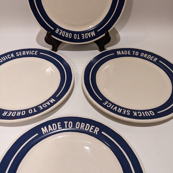 Vintage Kate Spade x Lenox Diner-Style Plates – Set of 4 - Picture 2 of 7